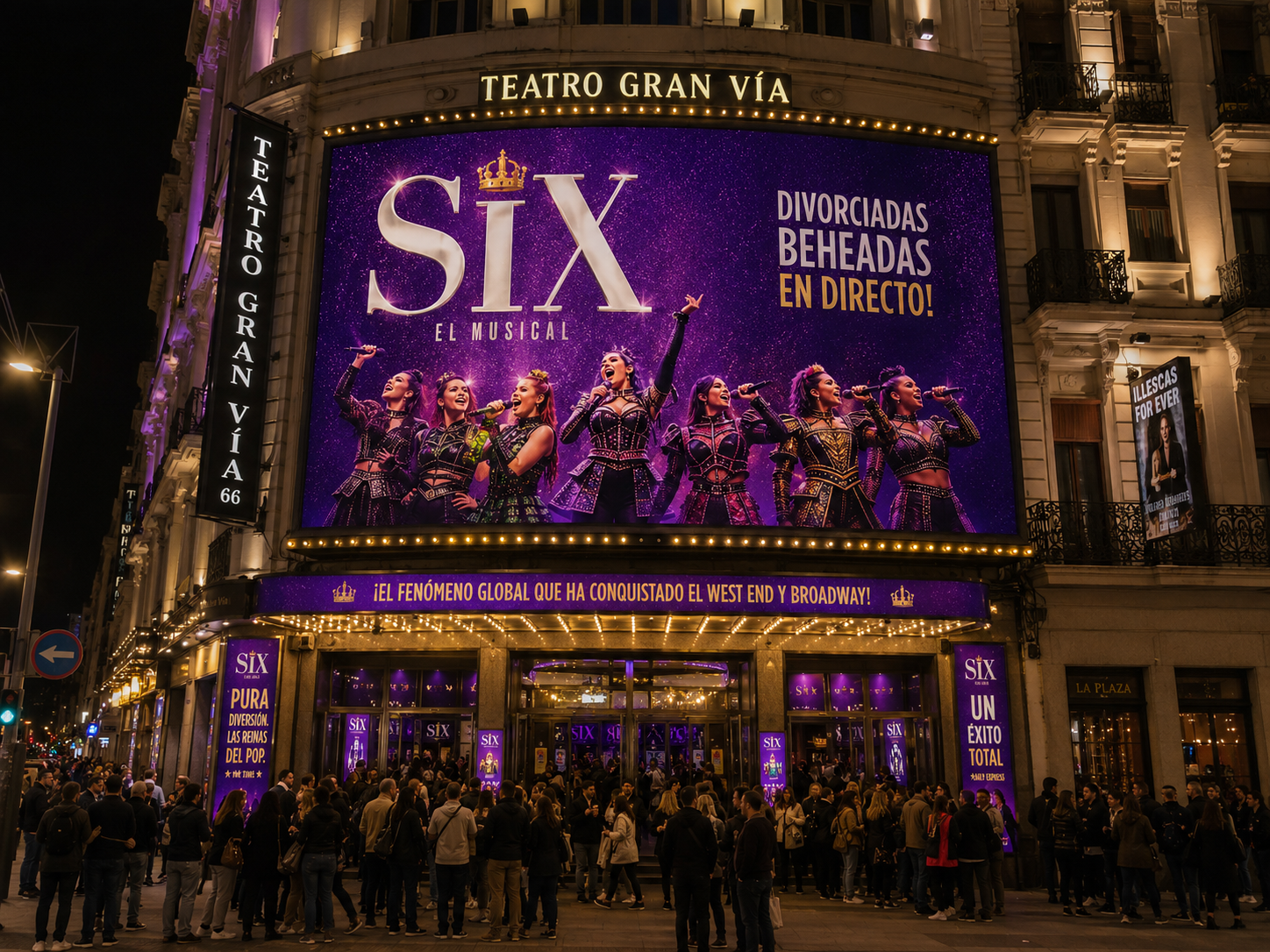 SIX el Musical teatro gran via 66 - Restaurante cerca