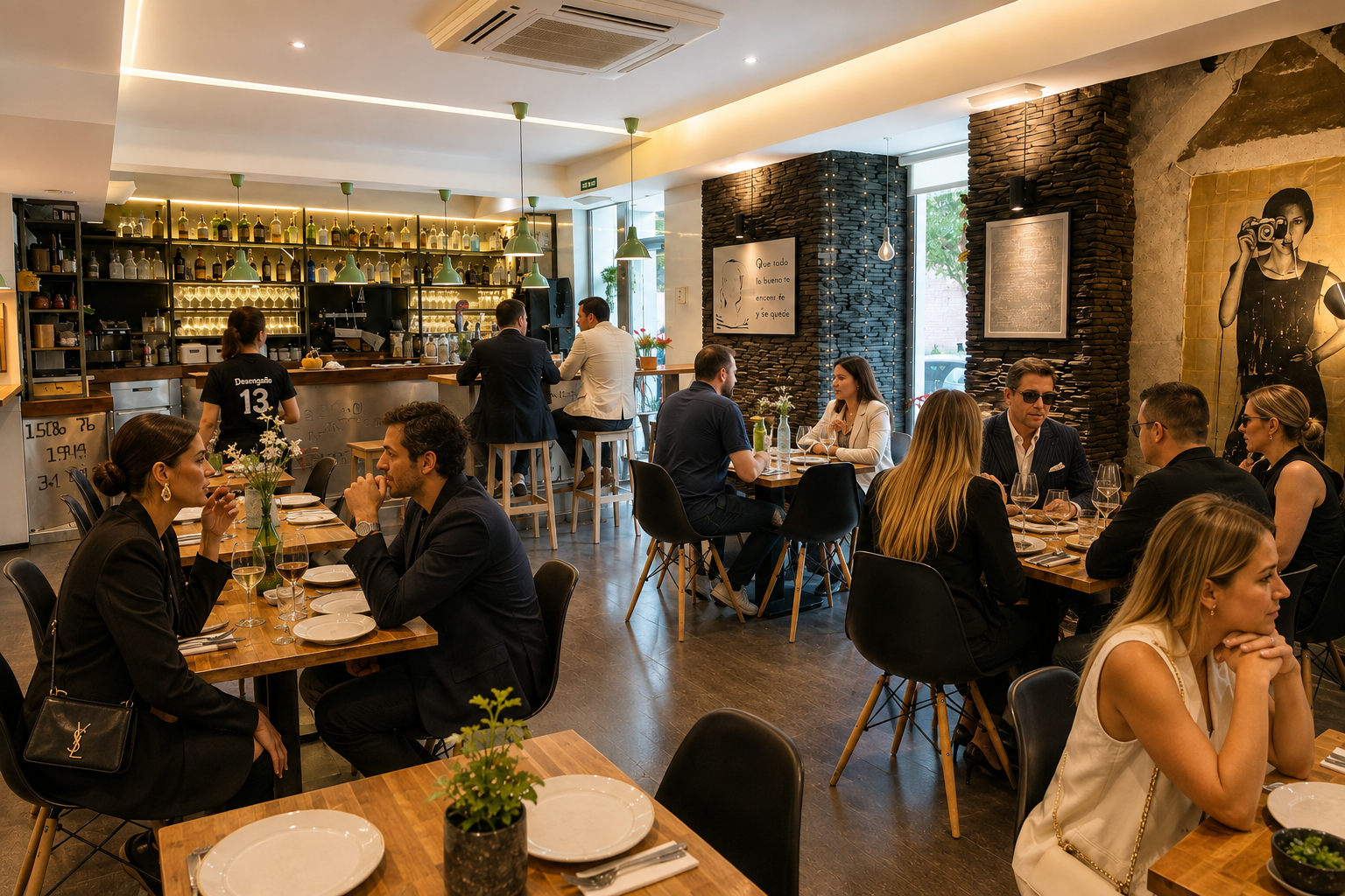 Comida de trabajo para profesionales de la moda en Madrid centro