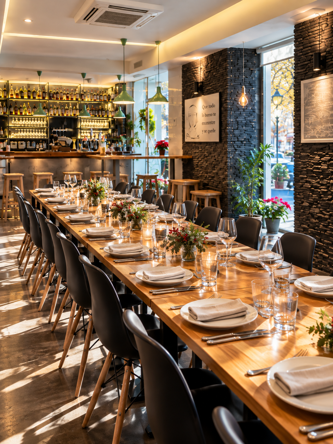 Comida de empresa de Navidad a mediodía en Madrid centro