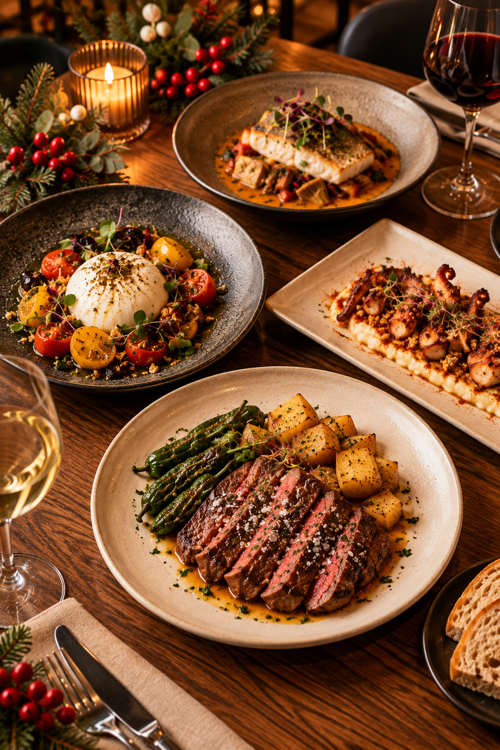 Menú cerrado a medida para comidas y cenas de empresa en Navidad